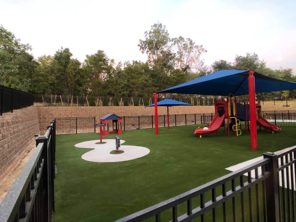 Commercial playground installed by SYNLawn