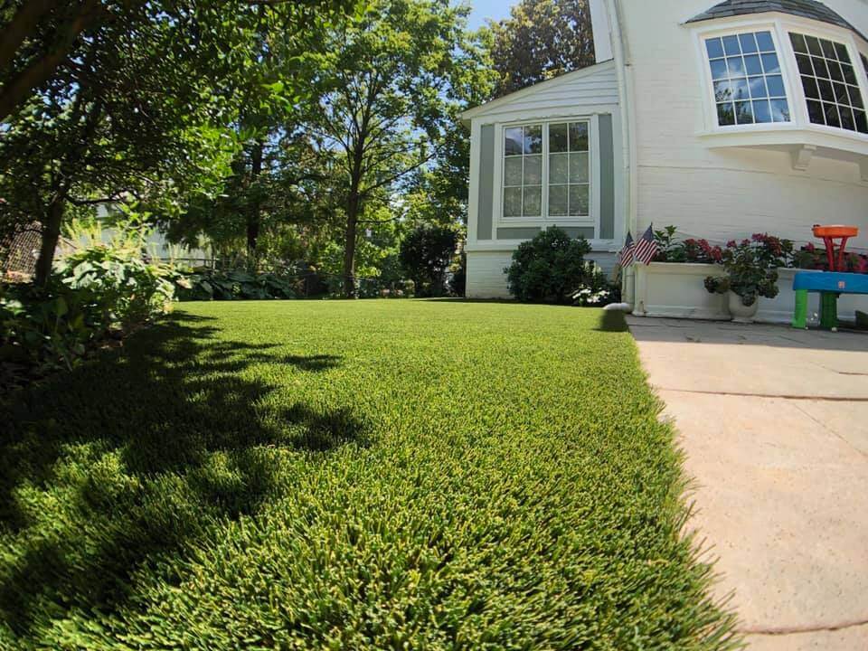 Artificial Grass For Front Backyard Lawns Synlawn Chesapeake Bay