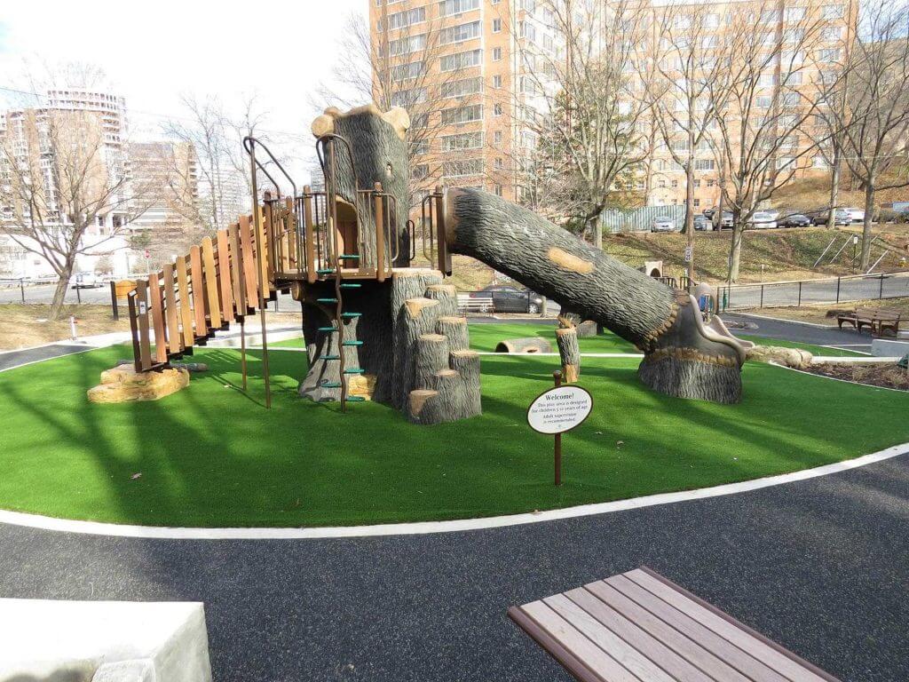 Commercial artificial grass park from SYNLawn