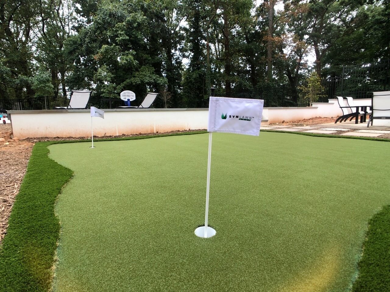 Artificial mini golf turf installed by SYNLawn