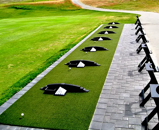 SYNLawn commercial artificial grass tee line