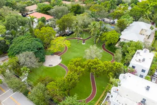 Artificial grass park installation from SYNLawn